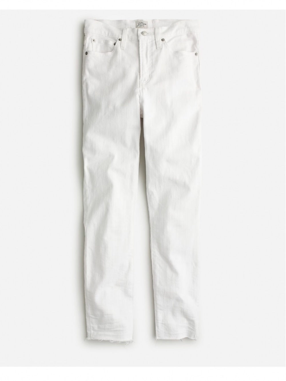 NWT J. Crew 10" high-rise toothpick jean in white size 25